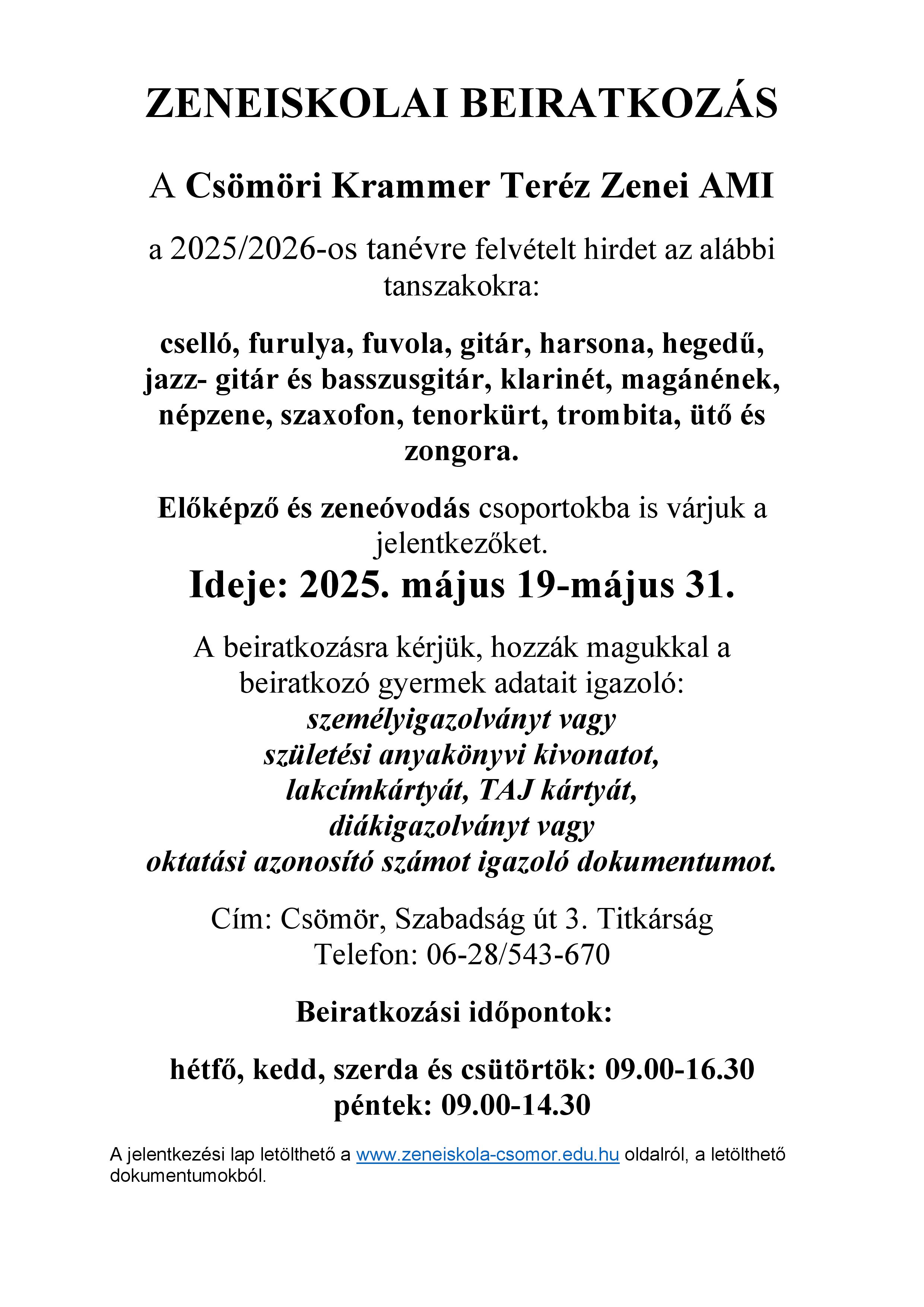 Beiratkozás 2025.